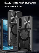 OnePlus Nord 5 Ring Kickstand Case w/ Camera Cover [Red]