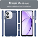 OPPO A40 4G Carbon Fibre TPU Case Slim Shockproof Cover