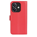 OPPO A40 4G PU Leather Wallet Case [Red] 3
