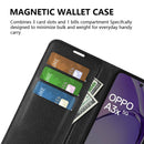 OPPO A40 4G PU Leather Wallet Case [Red] 8