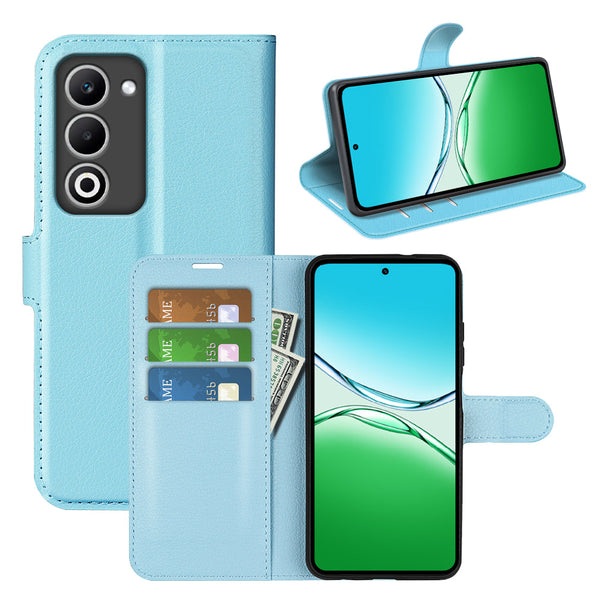 OPPO A5 PU Wallet Case [LightBlue]