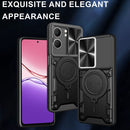 OPPO A5 Ring Kickstand Case w/ Camera Cover [Red]