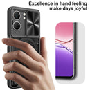 OPPO A5 Ring Kickstand Case w/ Camera Cover [Red]