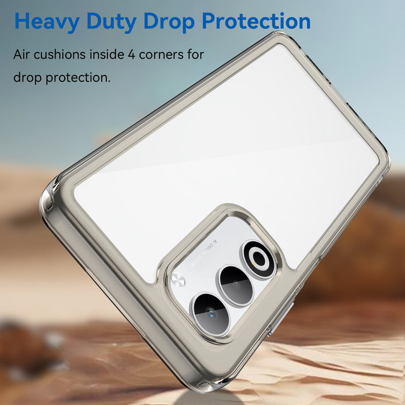 OPPO A5 Soft TPU Bumper Case [Clear Grey]