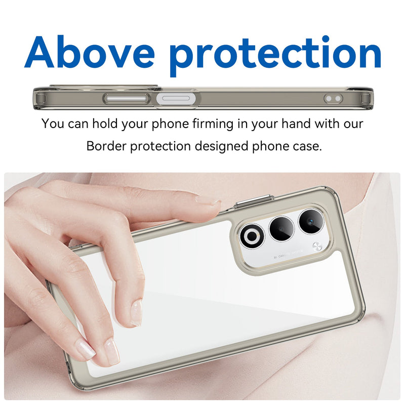 OPPO A5 Soft TPU Bumper Case [Clear Grey]