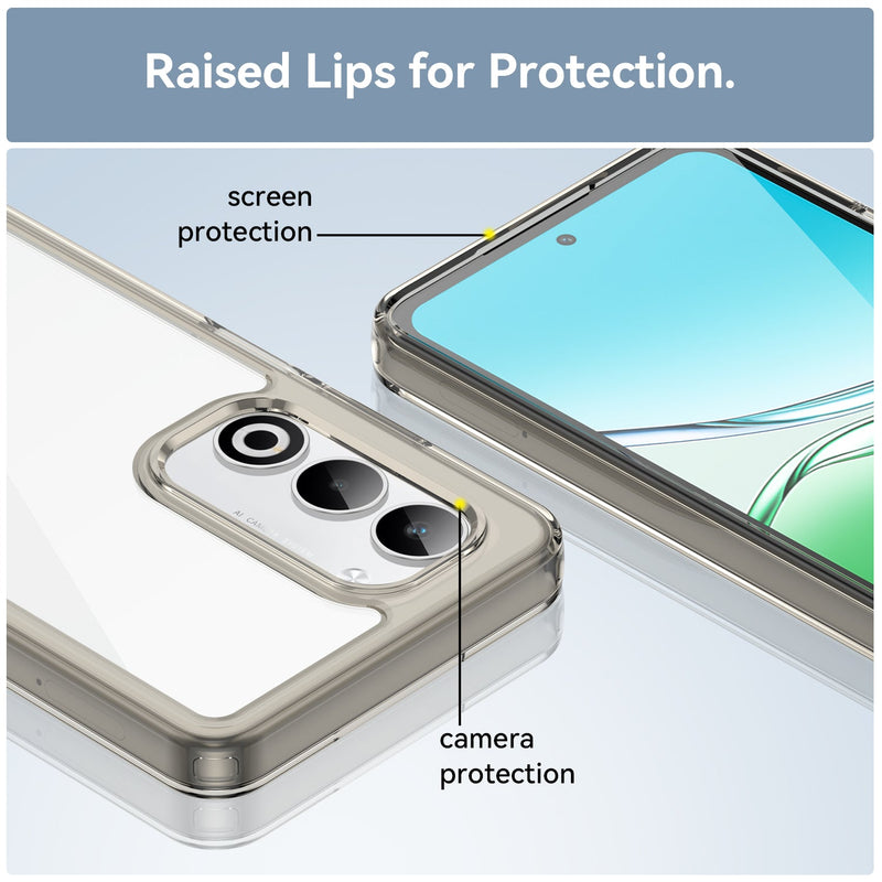 OPPO A5 Soft TPU Bumper Case [Clear Grey]