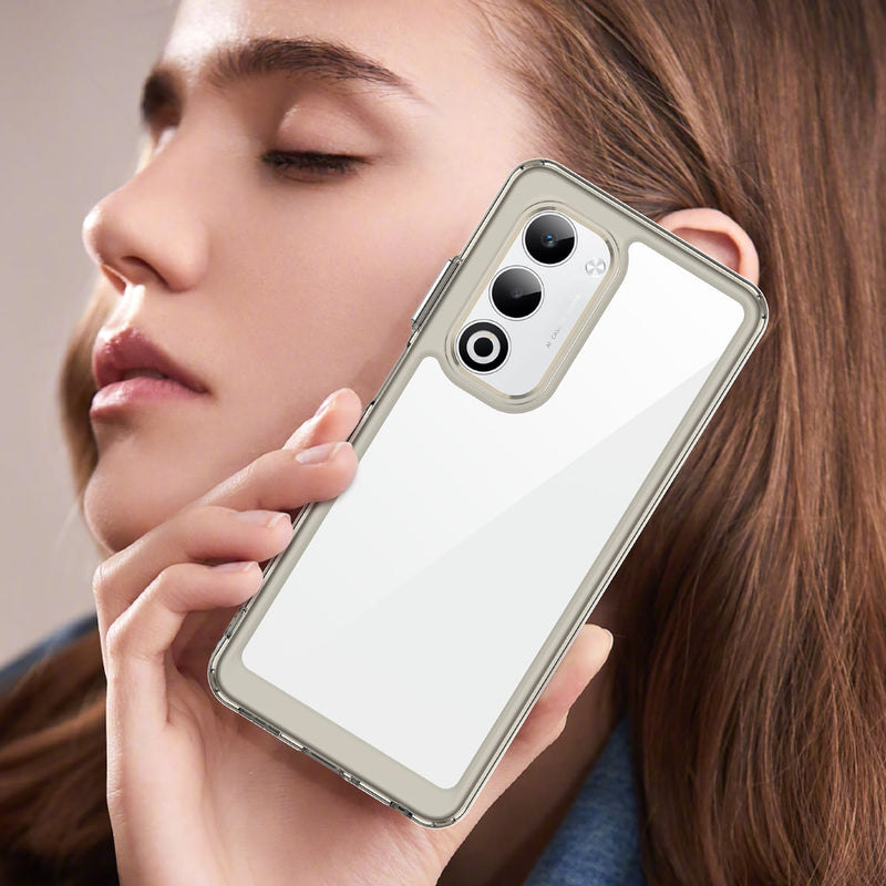 OPPO A5 Soft TPU Bumper Case [Clear Grey]