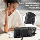 OPPO A5 Ring Kickstand Case w/ Camera Cover [Black] 3