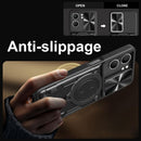 OPPO A5 Ring Kickstand Case w/ Camera Cover [Black] 7