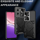 OPPO A5 Ring Kickstand Case w/ Camera Cover [Black] 2
