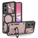 OPPO A5 Ring Kickstand Case w/ Camera Cover [Rose Gold] 1