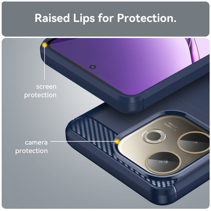 OPPO A5 Pro 5G Carbon Fibre Brushed Case [Navy]