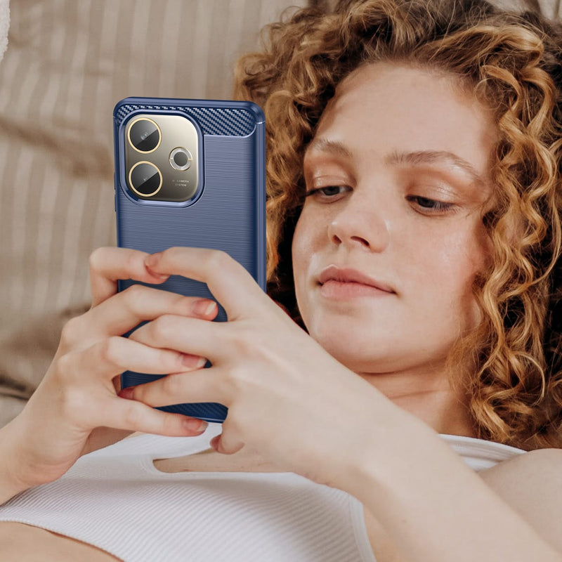 OPPO A5 Pro 5G Carbon Fibre Brushed Case [Navy]