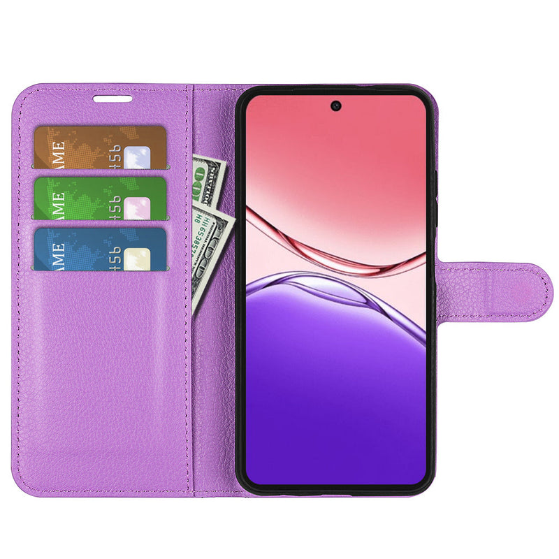 OPPO A5 Pro 5G PU Wallet Case [Purple]