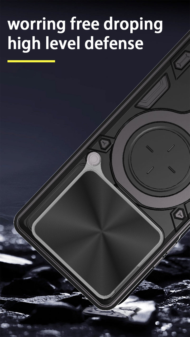 OPPO A5 Pro 5G Ring Kickstand Case w/ Camera Cover [Rose Gold]