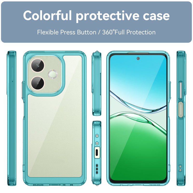 OPPO A5 Pro 5G Soft TPU Bumper Case (Clear Blue)