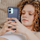 OPPO A6x Carbon Fibre TPU Case Slim Shockproof Cover Navy