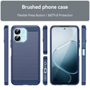 OPPO A6x Carbon Fibre TPU Case Slim Shockproof Cover Navy