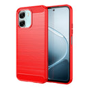 OPPO A6x Carbon Fibre TPU Case Slim Shockproof Cover Red
