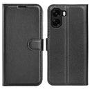 Wallet Case for OPPO A6x 2026 – PU Leather Flip Cover with Card Holder & Stand [Black]