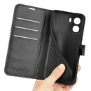 Wallet Case for OPPO A6x 2026 – PU Leather Flip Cover with Card Holder & Stand [Black]
