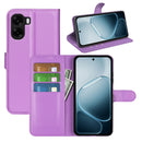 Wallet Case for OPPO A6x 2026 – PU Leather Flip Cover with Card Holder & Stand [Purple]