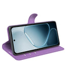 Wallet Case for OPPO A6x 2026 – PU Leather Flip Cover with Card Holder & Stand [Purple]