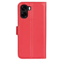 Wallet Case for OPPO A6x 2026 – PU Leather Flip Cover with Card Holder & Stand [Red]