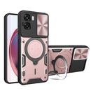 OPPO A6x 4G / 5G 2026 Ring Kickstand Case w/ Camera Cover [Rose Gold]