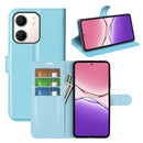 OPPO A5x 2025 PU Wallet Case [LightBlue]