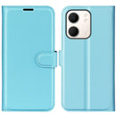 OPPO A5x 2025 PU Wallet Case [LightBlue]