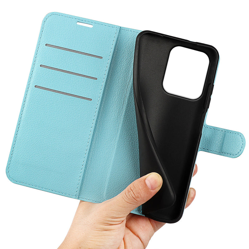 OPPO A5x 2025 PU Wallet Case [LightBlue]