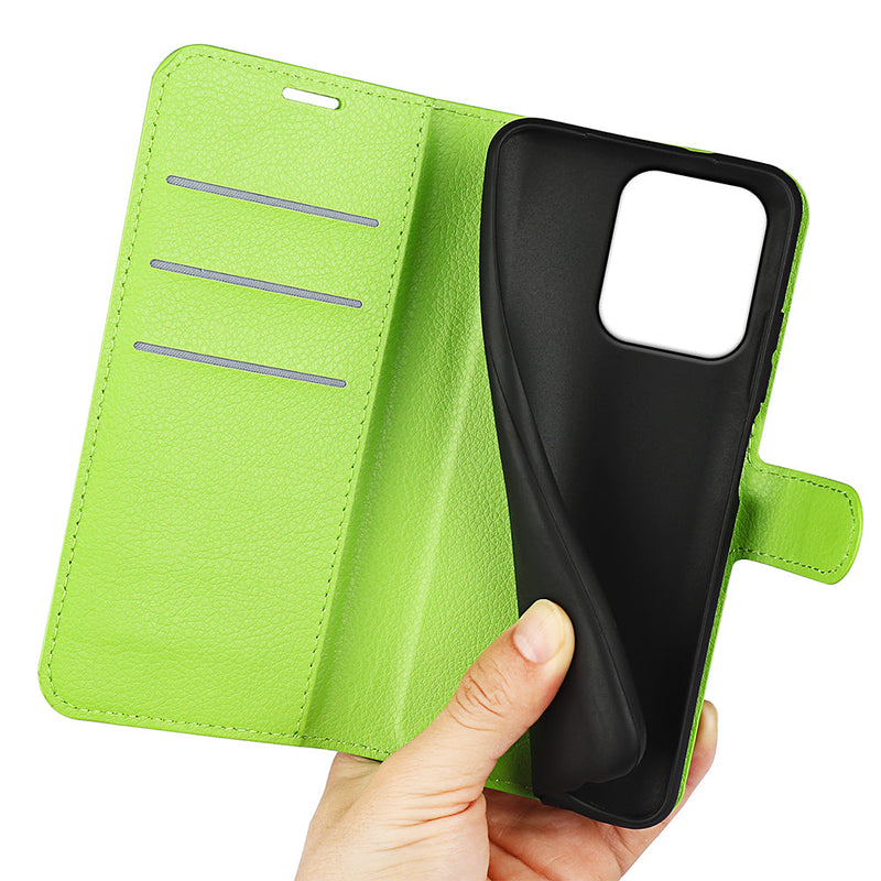 OPPO A5x 2025 PU Wallet Case [Green]