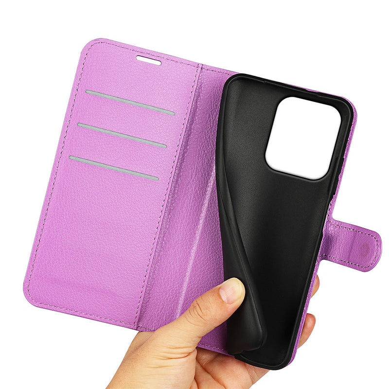 OPPO A5x 2025 PU Wallet Case [Purple]