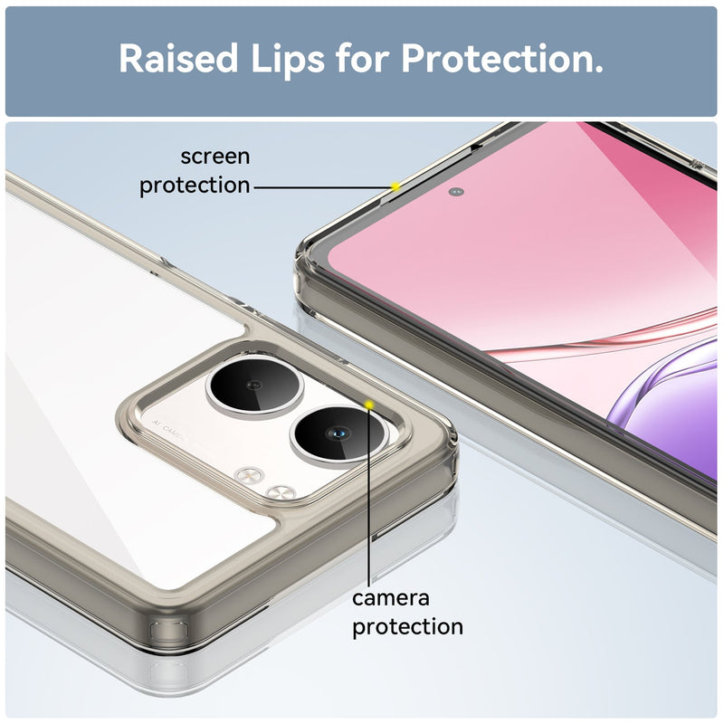 OPPO A5x 2025 Soft TPU Bumper Case [Clear Grey]