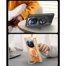 OPPO Find N6 Clear Magnetic Case - 360° Rotating Ring Stand