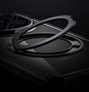 OPPO Find N6 Clear Magnetic Case - 360° Rotating Ring Stand & Hinge Shield [Gold]