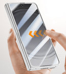 OPPO Find N6 Clear Magnetic Case - 360° Rotating Ring Stand & Hinge Shield [Gold]