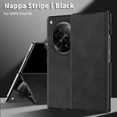 OPPO Find N6 premium PU leather flip case - Magnetic Cover & Hidden Kickstand [Black]
