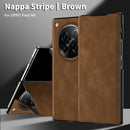 OPPO Find N6 premium PU leather flip case - Magnetic Cover & Hidden Kickstand [Brown]