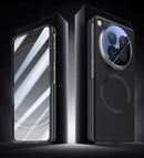 OPPO Find N6 Magnetic Skin-Feel Case - Hinge Shield & Lens Ring Stand [Titanium Grey]