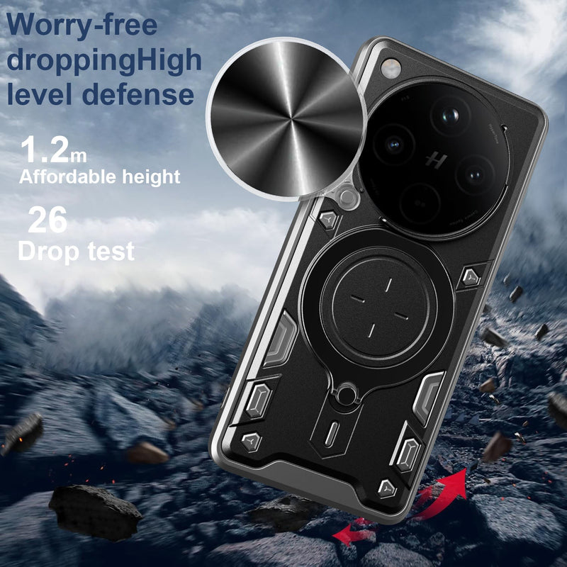 OPPO Find X8 Pro Ring Kickstand Case w/ Camera Cover [Purple]