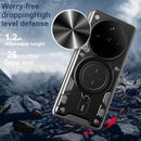 OPPO Find X8 Pro Ring Kickstand Case w/ Camera Cover [Red]