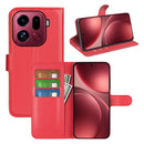 OPPO Find X9 Pro PU Wallet Case [Red]