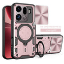 OPPO Find X9 Pro Ring Kickstand Case w/ Camera Cover [Rose