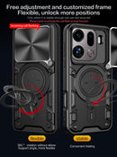 OPPO Find X9 Pro Ring Kickstand Case w/ Camera Cover [Purple]