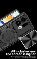 OPPO Find X9 Ring Kickstand Case w/ Camera Cover [Rose Gold]