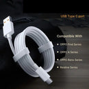 Oppo Phone Charger Cable 1m (White) Electronics Accessories
