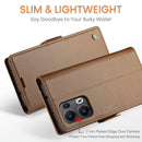 OPPO Reno 13 Pro 5G CaseMe Retro Wallet Case [Brown] 2