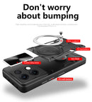 OPPO Reno 13 5G  Ring Kickstand Case w/ Camera Cover [Purple]